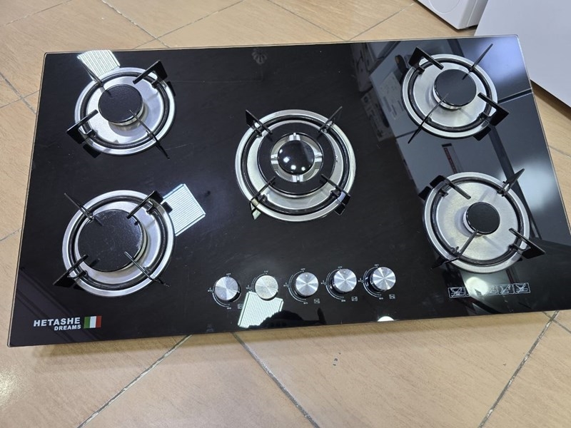 Hitachi five-flame glass gas hob model HB_59001